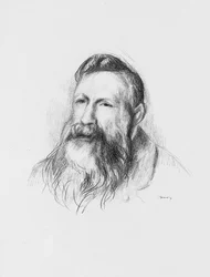 Porträtzeichnung von Auguste Rodin